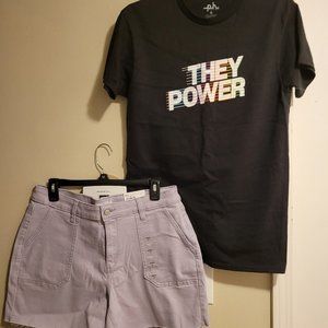 SONOMA WOMEN SZ 12 SHORT AND PL SZ SM TEE SHIRT SET